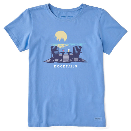 Life Is Good Women's Docktails Adirondacks Short Sleeve Crusher-LITE Tee