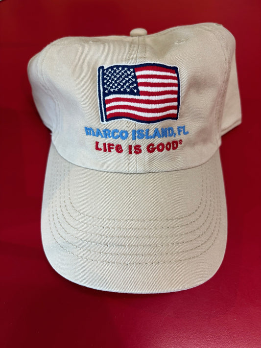 LIG MARCO ISLAND US FLAG HAT