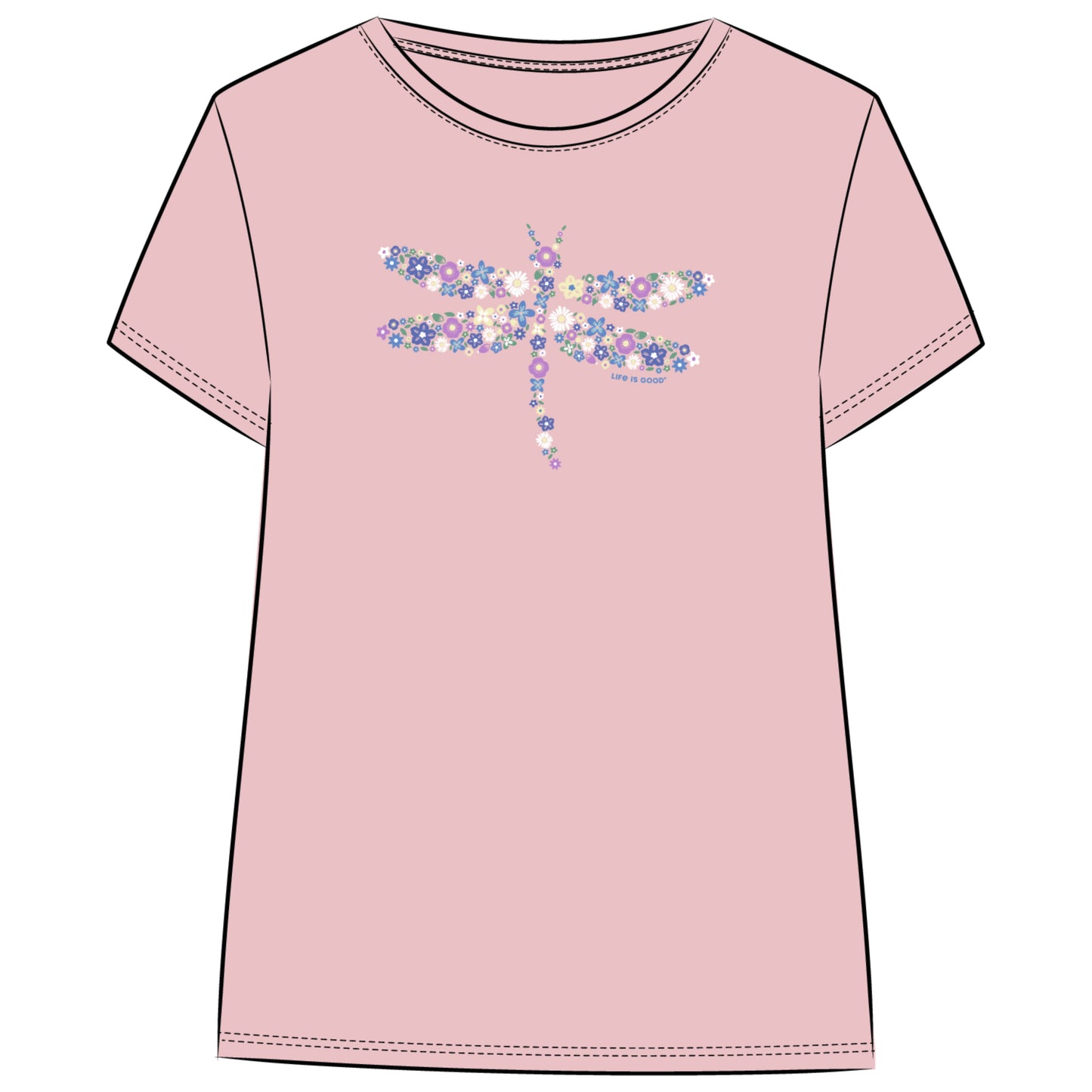 WOMEN'S DRAGONFLY FLOWERS LIGHTWEIGHT SLEEPWEAR