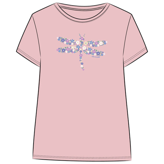 WOMEN'S DRAGONFLY FLOWERS LIGHTWEIGHT SLEEPWEAR