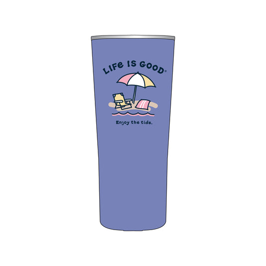 22OZ STAINLESS STEEL TUMBLER ENJOY THE TIDE