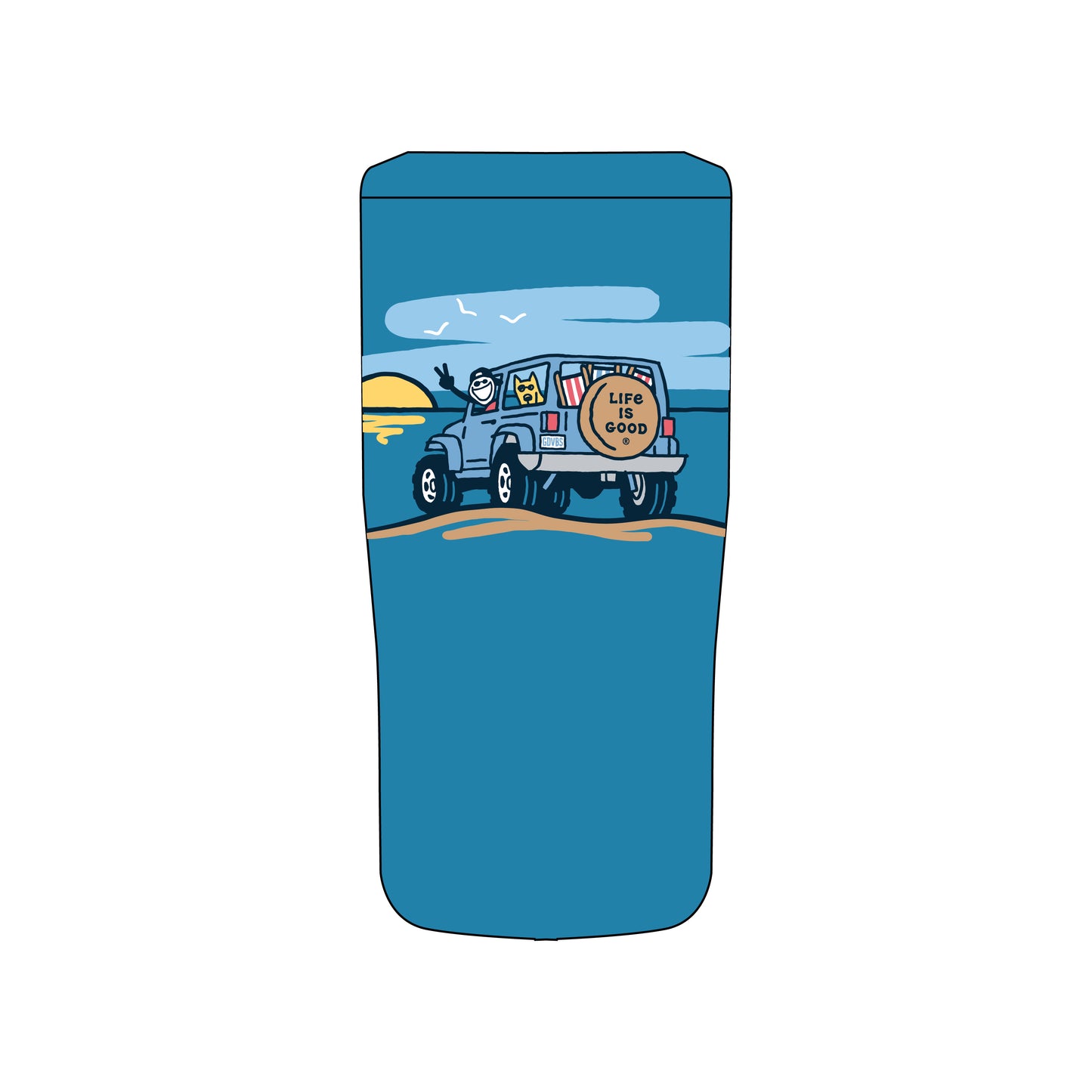 4-IN-1 CAN COOLER JAKE & ROCKET BEACH ATV