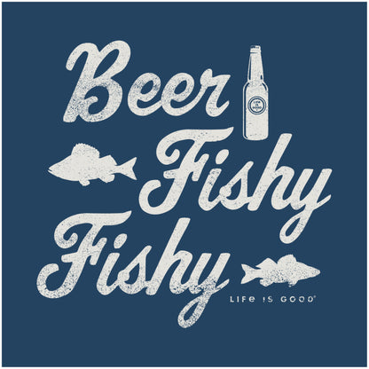 MEN'S BEER FISHY FISHY SHORT SLEEVE CRUS