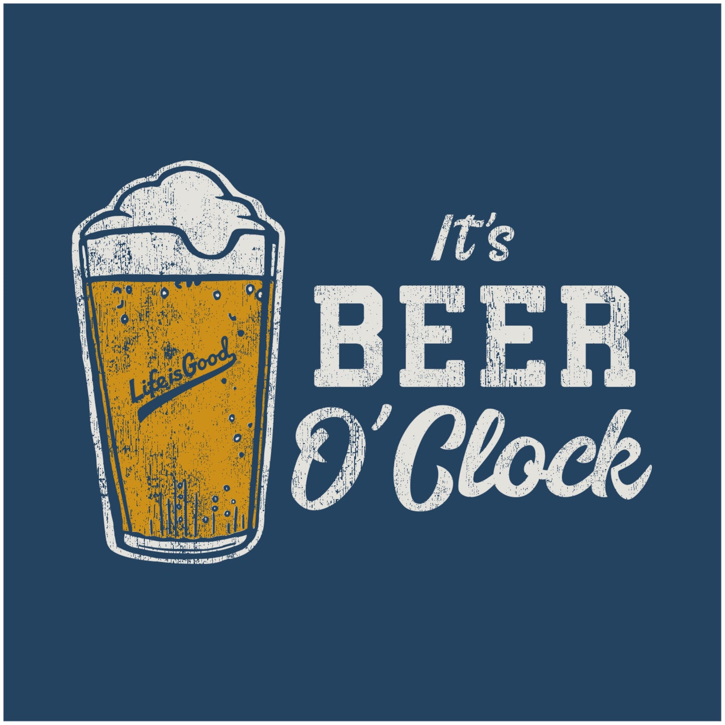 MEN'S IT'S BEER O'CLOCK SHORT SLEEVE CRU