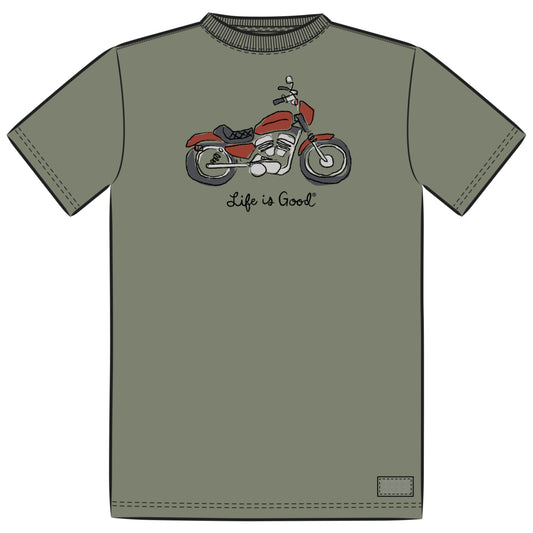 MEN'S QUIRKY MOTORCYCLE SHORT SLEEVE CRU