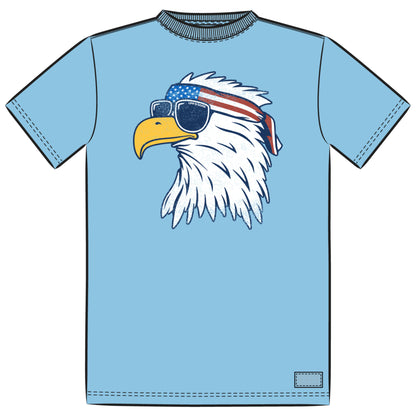 MEN'S PATRIOTIC EAGLE SHORT SLEEVE CRUSH