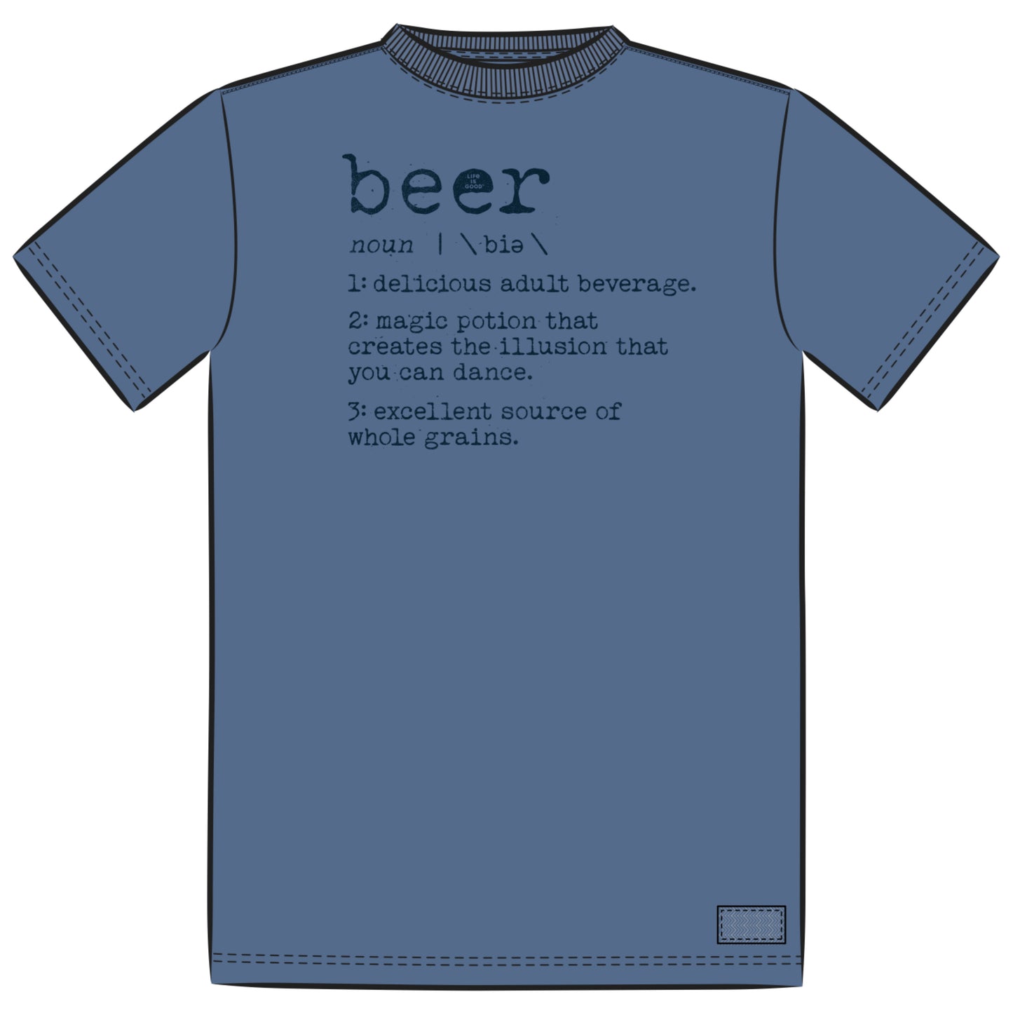 MEN'S BEER DEFINED CRUSHER TEE BLUE