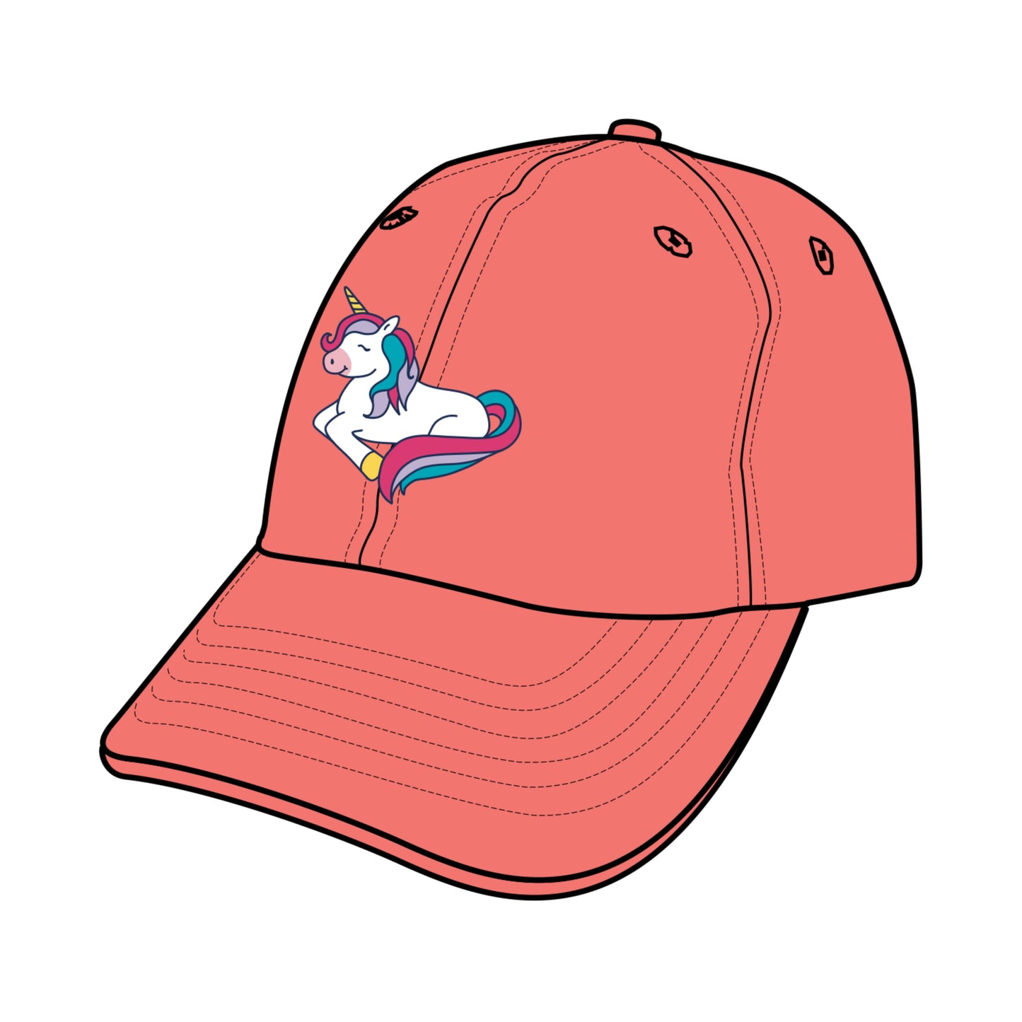 KID'S LOUNGING UNICORN KIDS CHILL CAP