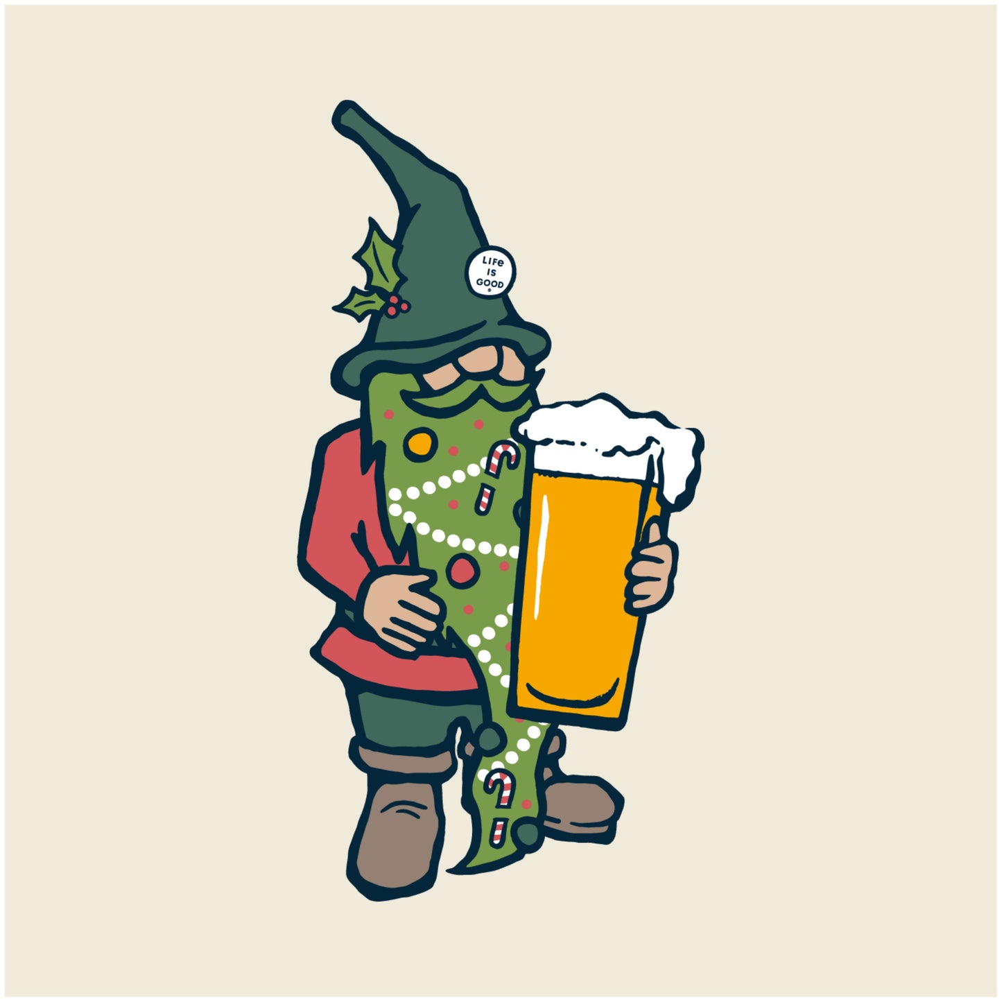 MEN'S HOLIDAY BEER GNOME CRUSHER TEE