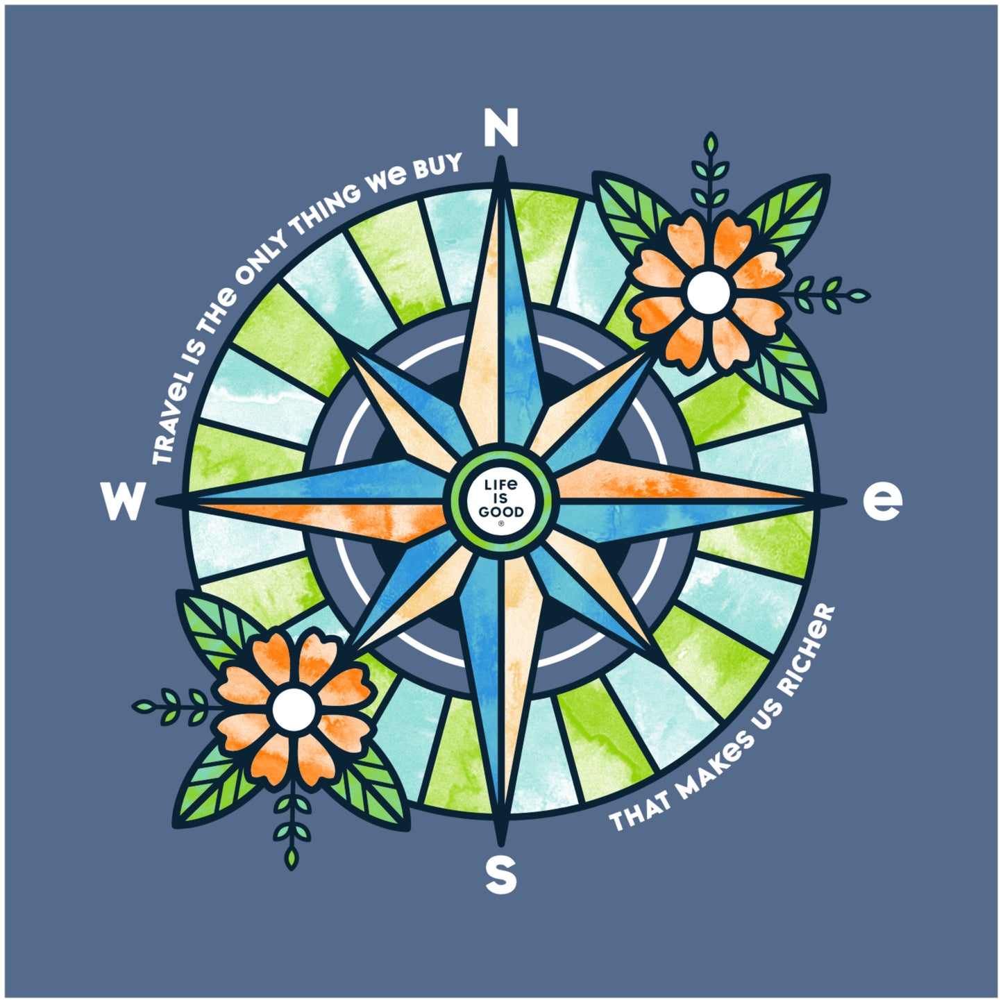 WOMEN'S FLORAL COMPASS RICHER LONG SLEEVE