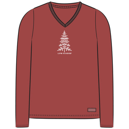 WOMEN'S WINTER TREE LONG SLEEVE CRUSHER