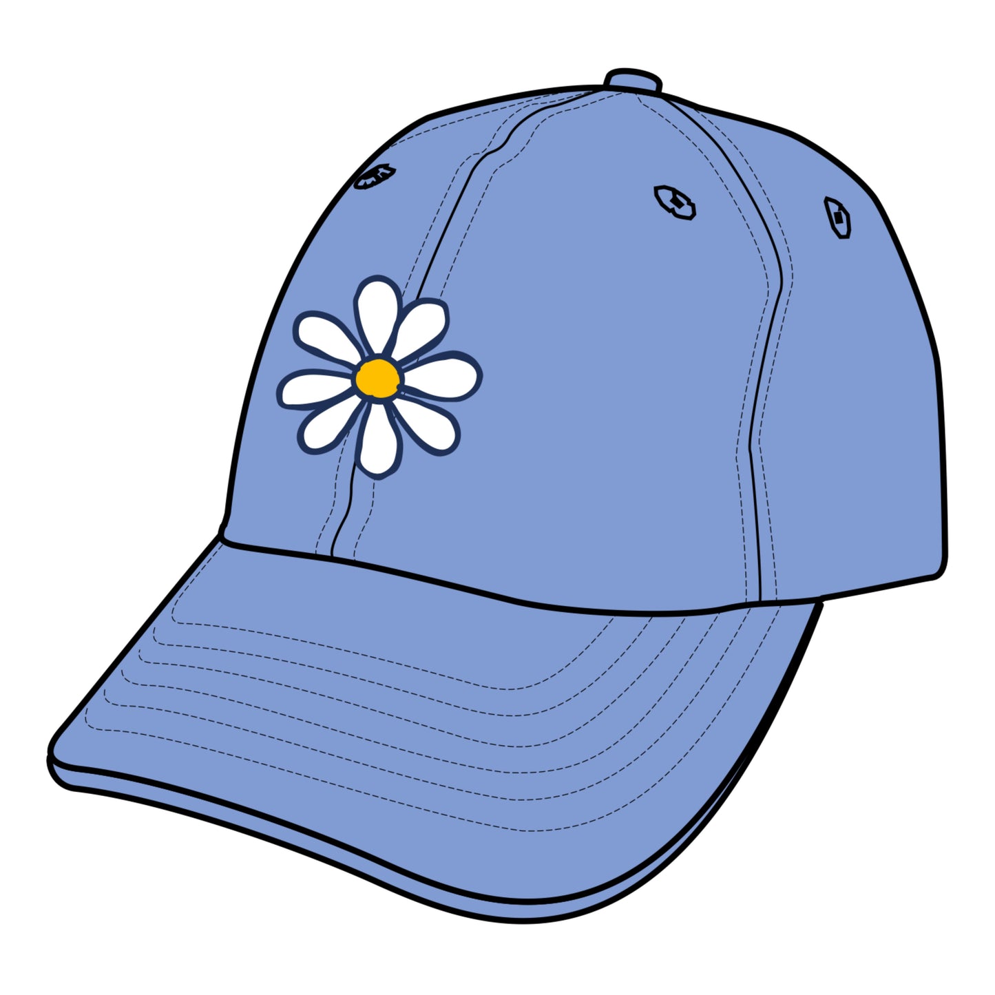 ADULT UNISEX LIG DAISY CHILL CAP BLUE