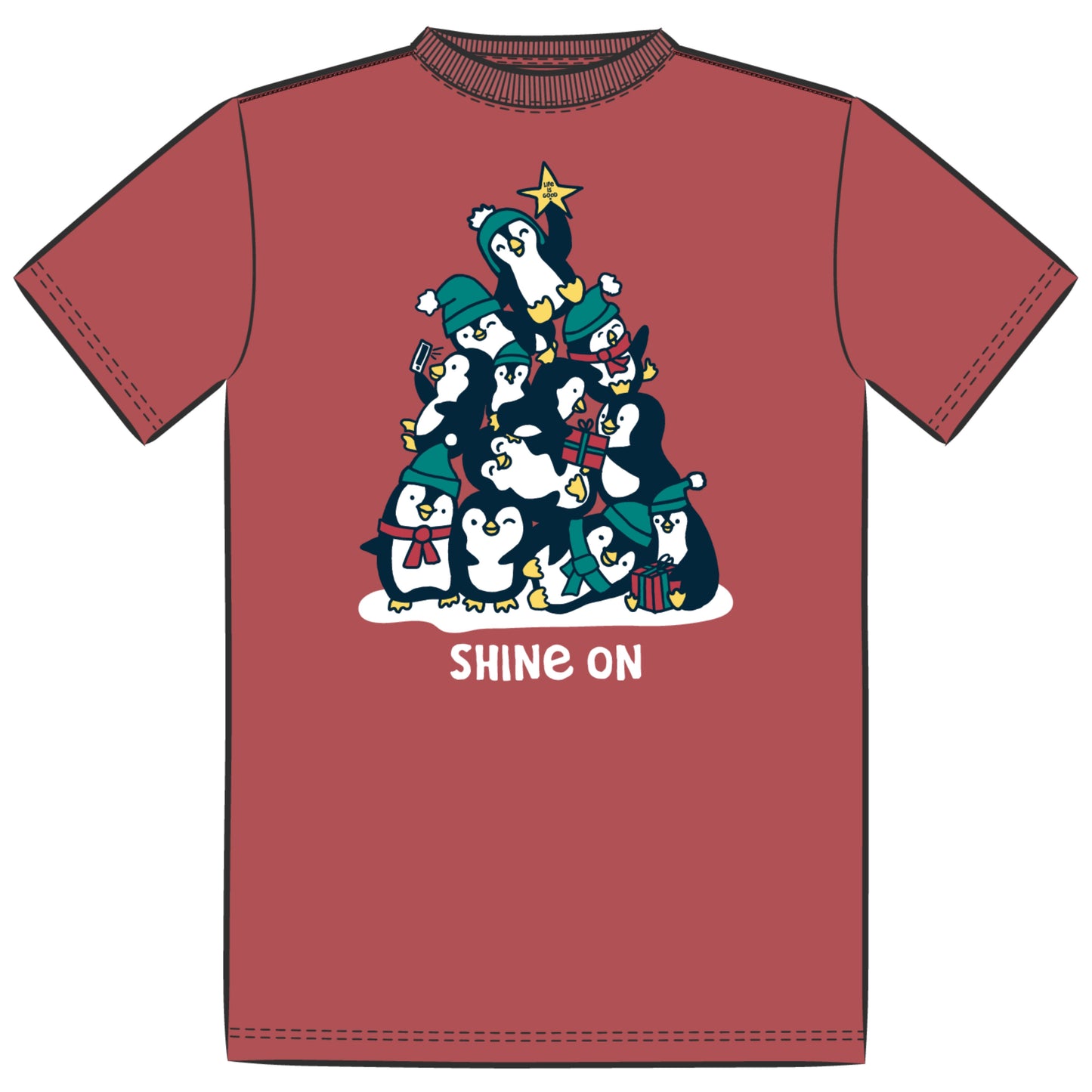 KIDS SHINE ON PENGUINS CRUSHER TEE