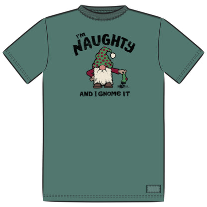 MEN'S NAUGHTY GNOME CRUSHER-LITE TEE