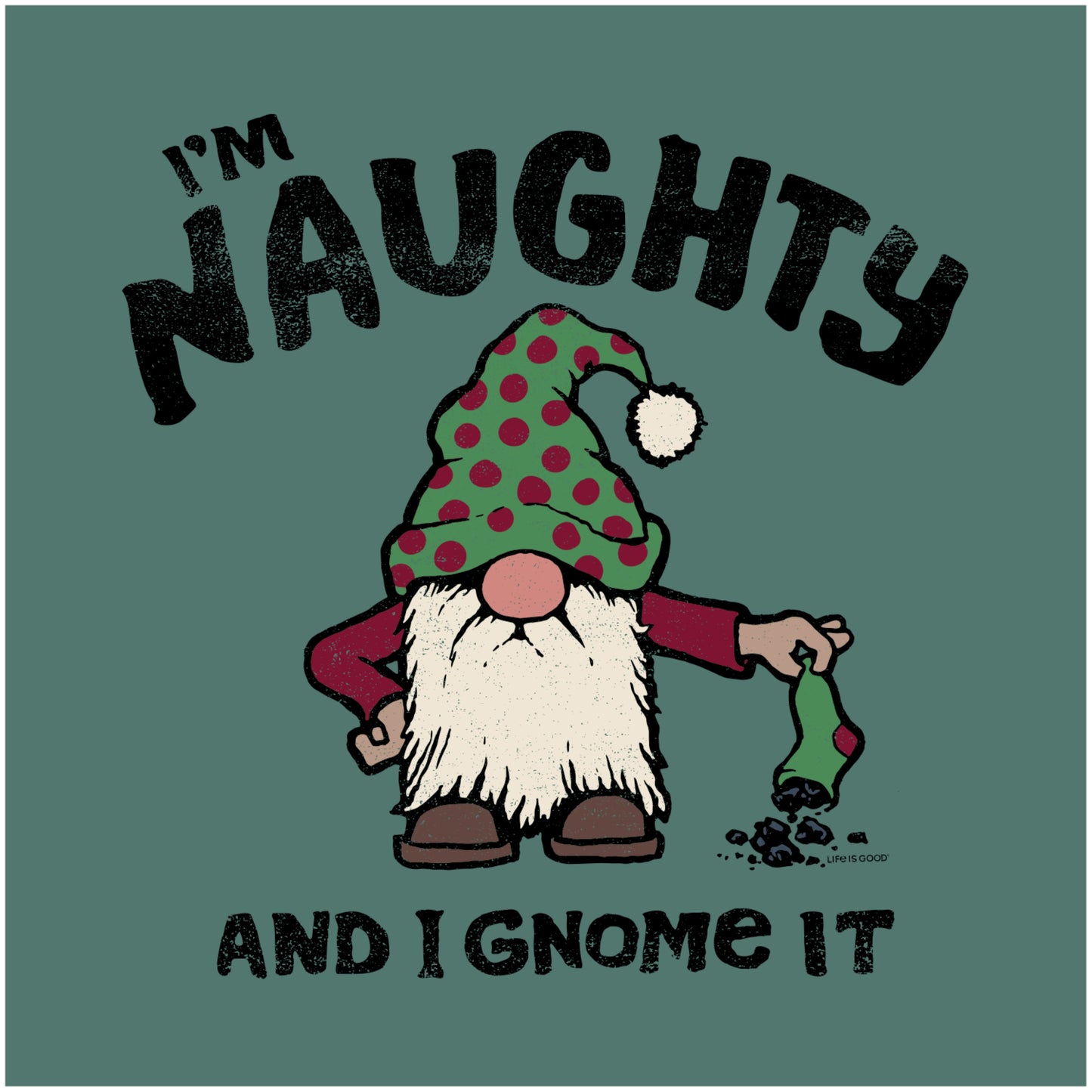 MEN'S NAUGHTY GNOME CRUSHER-LITE TEE