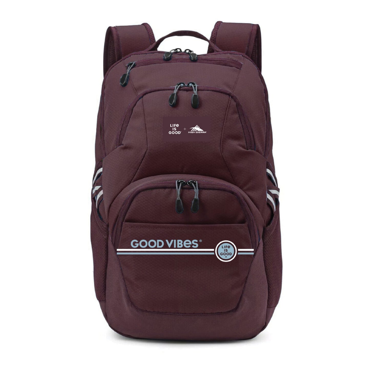 HIGH SIERRA GOOD VIBES STRIPES SWOOP BACKPACK