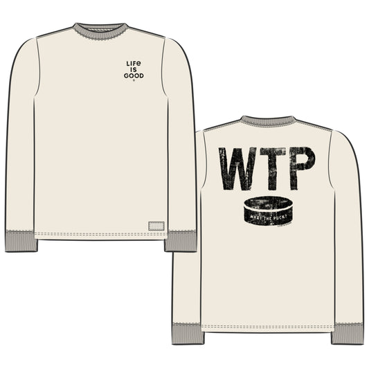 MEN'S WHAT THE PUCK LONG SLEEVE CRUSHER