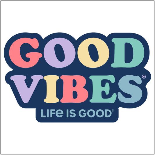 4" DIE CUT STICKER GOOD VIBES