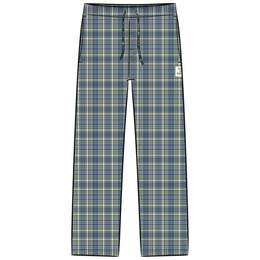 MEN'S MOSS AND DARKEST BLUE PLAID PAJAMAS