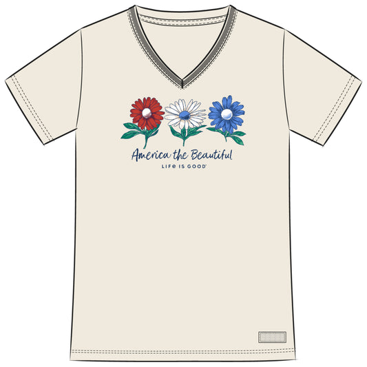 WOMEN'S AMERICA THE BEAUTIFUL DAISIES SH