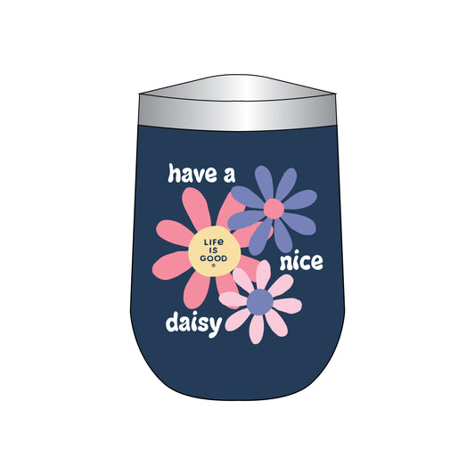 12OZ STAINLESS STEEL TUMBLER HAVE A NICE DAISY